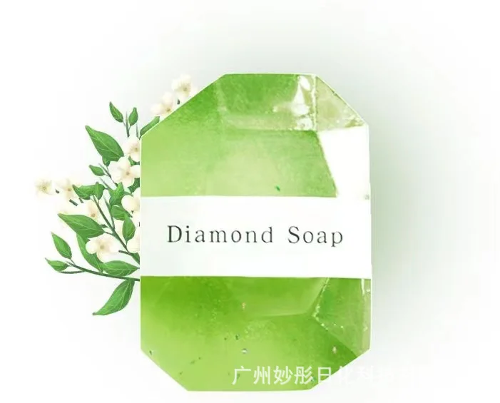Diamond Essential Oil Soap - Transparent Amino Acid Handmade Gold Foil Soap 2 diamond essential oil soap 90g sit hn39xmyu desc 2