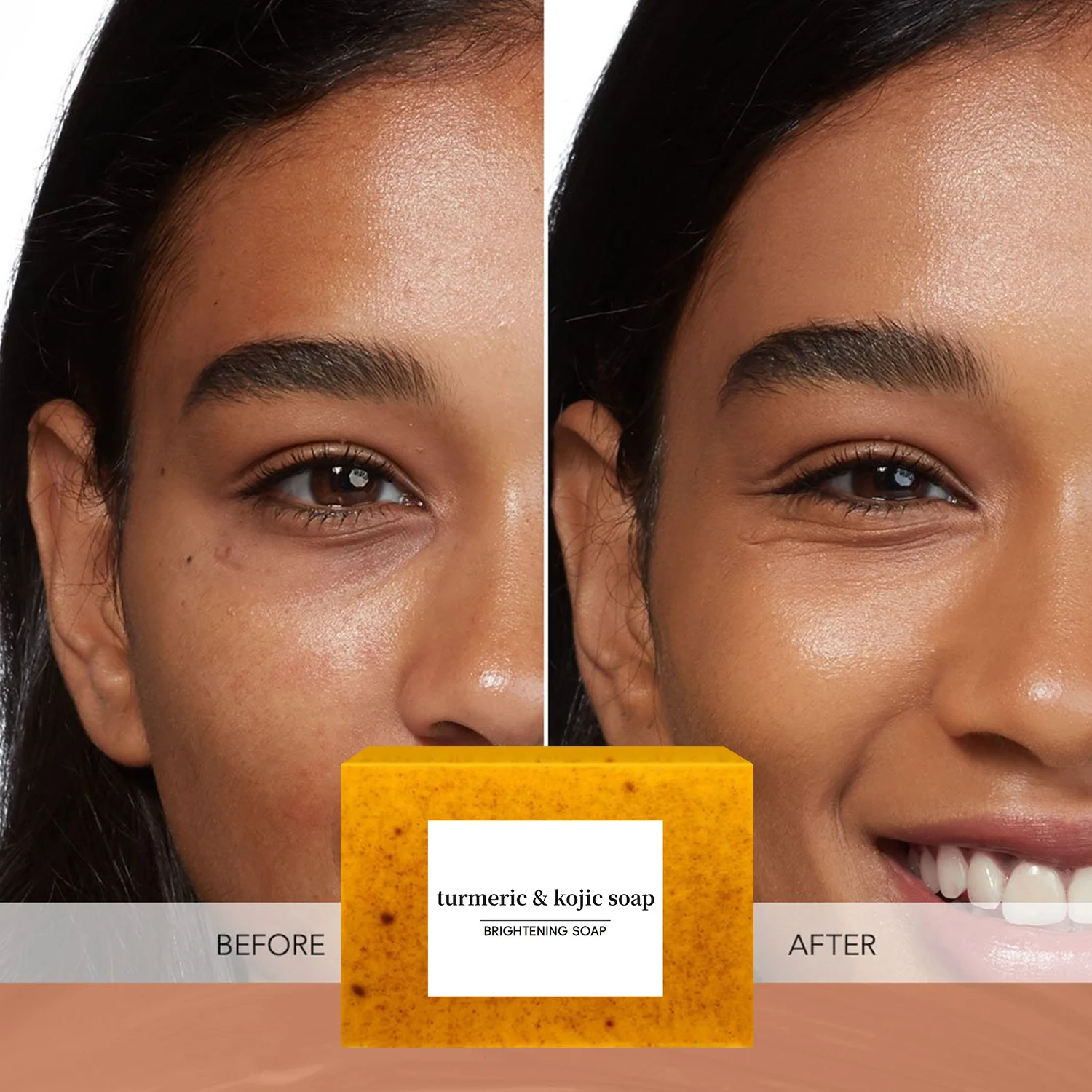 Turmeric and Kojic Acid Brightening Soap Bar for Face and Body - uneven tone Corrector 5 turmeric lemon kojic acid brightening soap sit rdh9653y desc 7
