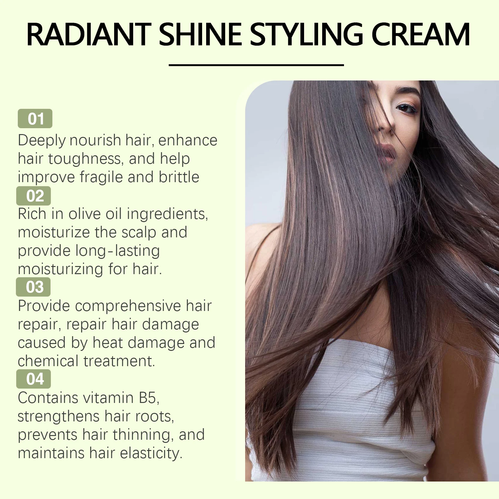 Hair Repair Cream 100g for Deep Nourishment, Frizz Control & Radiant Shine with Vitamin E & Citrus 5 hair repair cream 100g frizz control shine mia ce4wz2jd desc 5