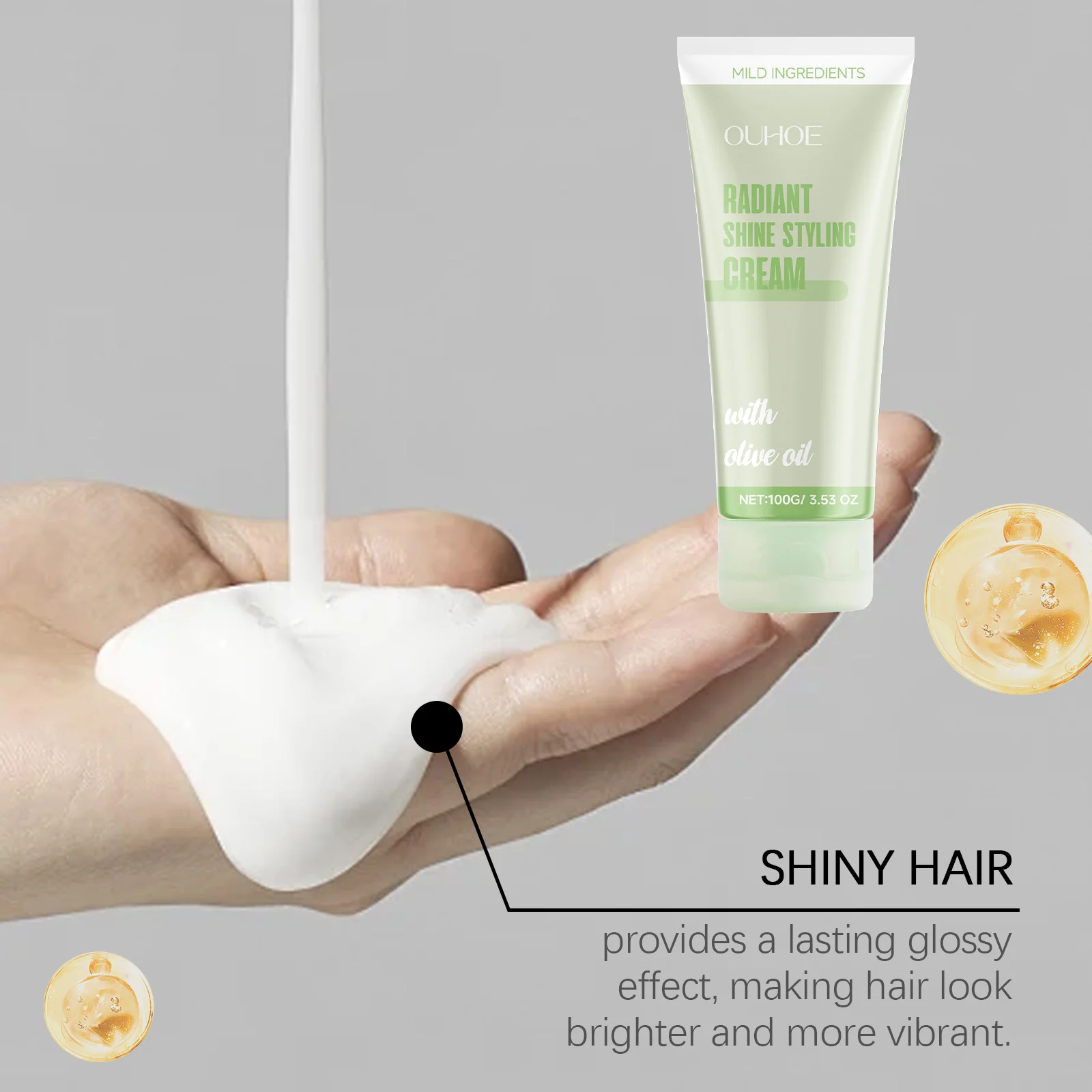 Hair Repair Cream 100g for Deep Nourishment, Frizz Control & Radiant Shine with Vitamin E & Citrus 7 hair repair cream 100g frizz control shine mia ce4wz2jd desc 7