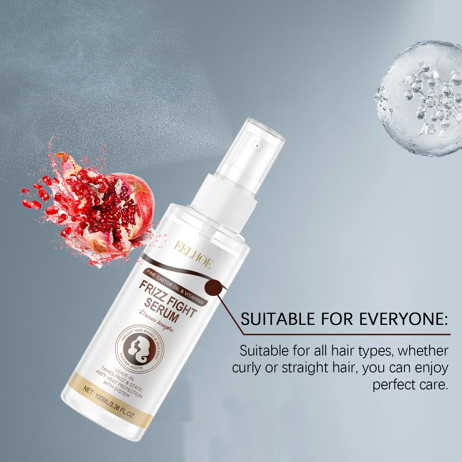 Heat Protectant Pre-Styling Spray 100ml Nourishes Smooths Frizz Control Shine Serum 7 heat protectant pre styling spray 100ml mia c7rrzbnp desc 7