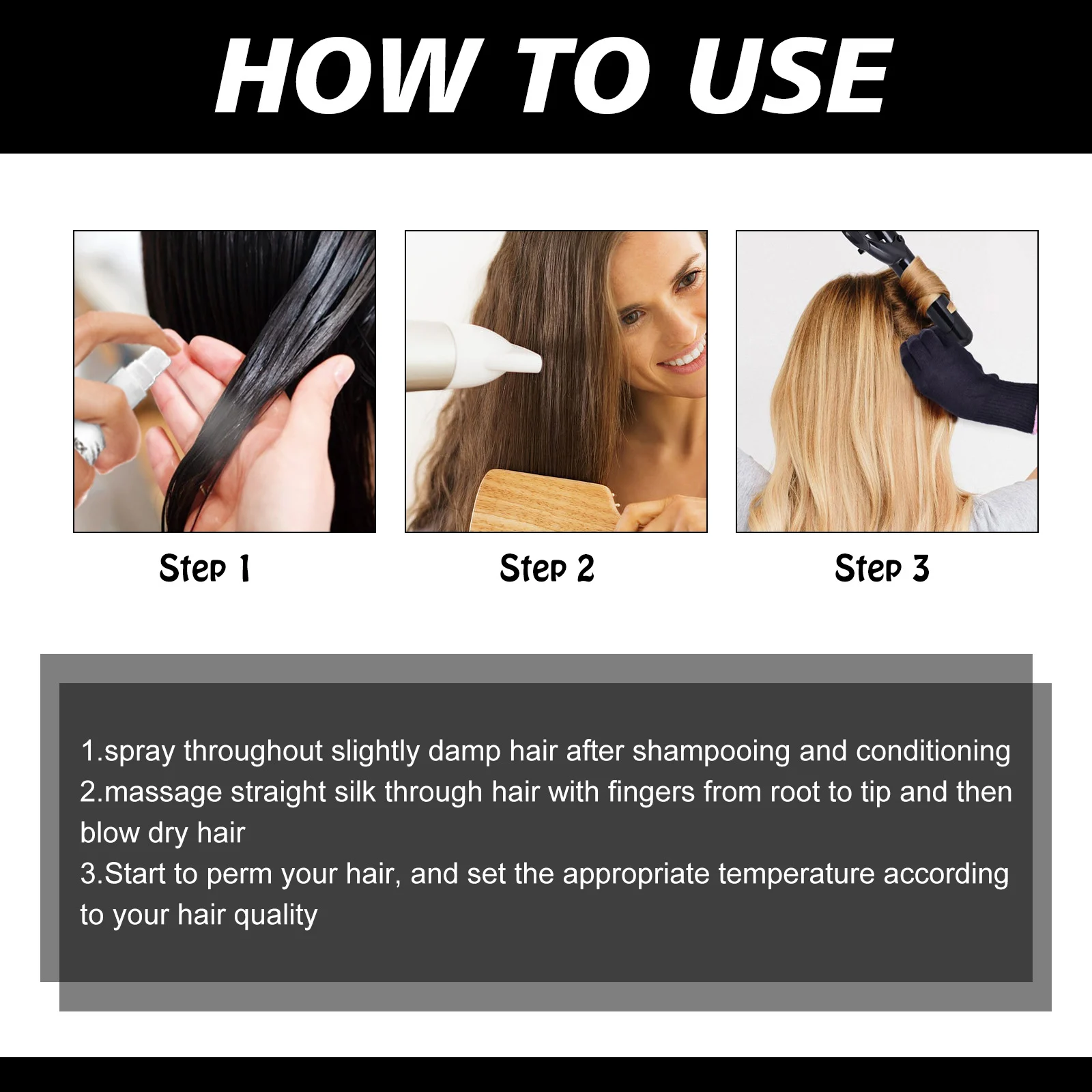 Heat Protectant Spray for Hair 125ml Pre-Perm Thermal Shield Moisturizing Leave-in Conditioner 4 heat protectant spray hair 125ml mia gdb9bk9g desc 4